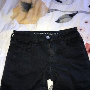 American eagle black shorts
